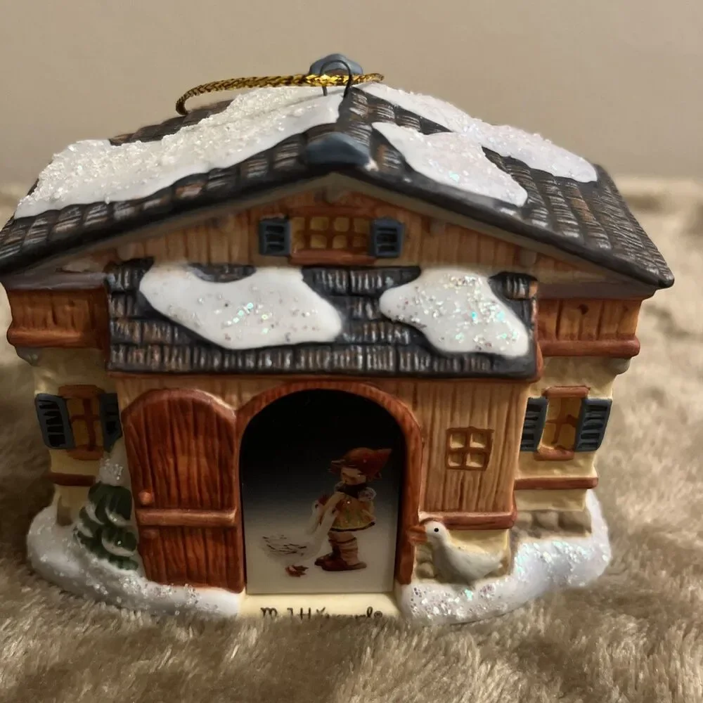 Hummel Bavarian Village 3 Ornaments / Light Covers Goebel 2000 Never Used Mint